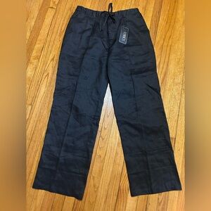 Numen Classic Men's BLACK 3XL 100% Linen Drawstring Waist Band